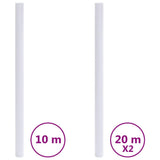 VidaXL Fensterfolien matt PVC weiß