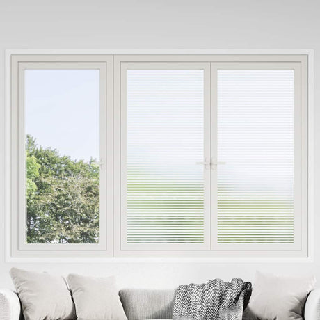 VidaXL Fensterfolien Streifenmuster matt PVC