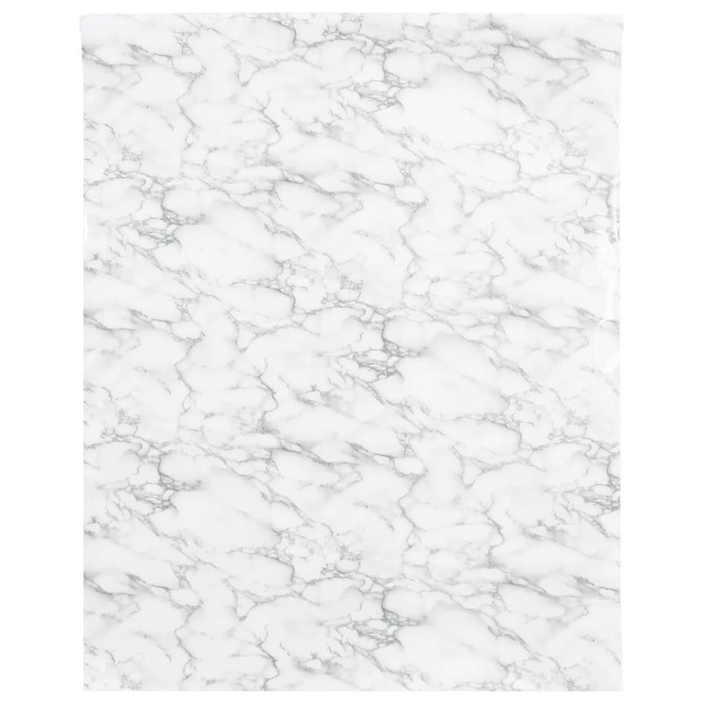 VidaXL Möbelfolien selbstklebend 90x500 cm PVC Marmor weiß