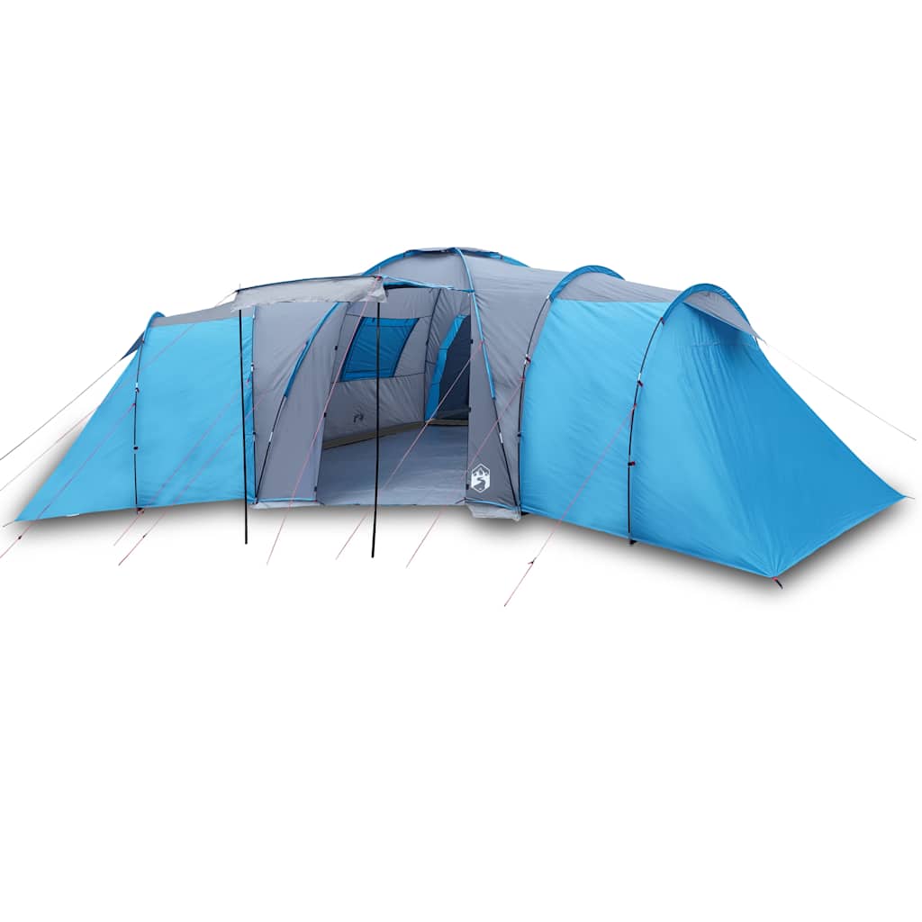 VidaXL Kuppelzelt 12 Personen wasserdicht blau