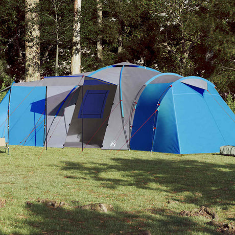 VidaXL Kuppelzelt 12 Personen wasserdicht blau