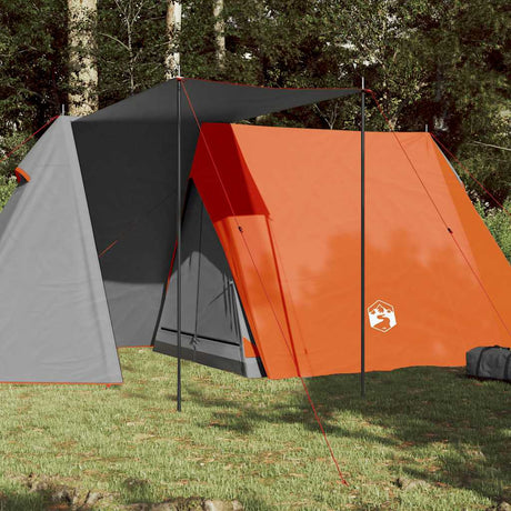 VidaXL Zelt 3-Personen wasserdicht grau und orange