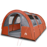 VidaXL Tunnelzelt 4-Personen wasserdicht Grau und Orange