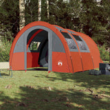 VidaXL Tunnelzelt 4-Personen wasserdicht Grau und Orange
