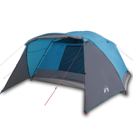 VidaXL Zelt mit Markise 4-Personen wasserdicht blau