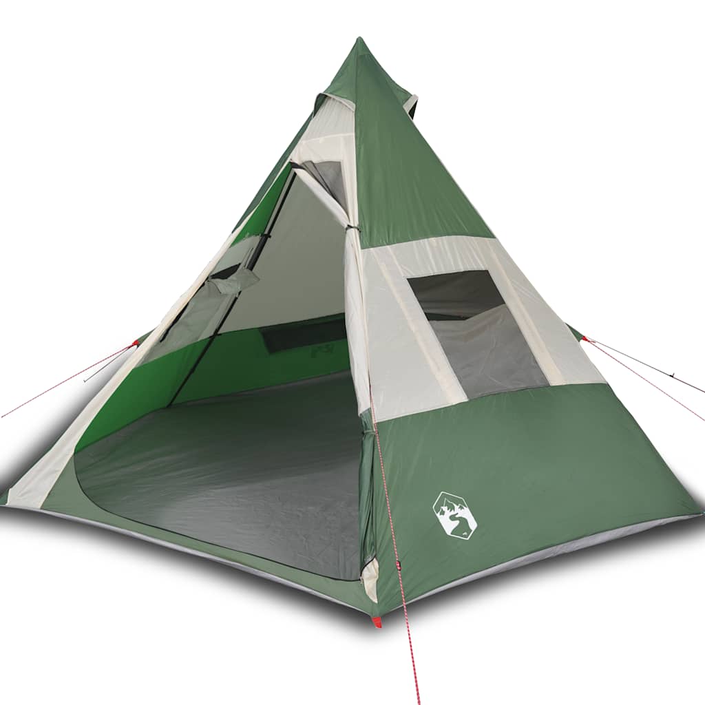 VidaXL Tipi-Zelt 7-Personen wasserdicht grün