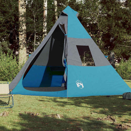 VidaXL Tipi-Zelt 7-Personen wasserdicht blau