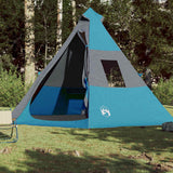 VidaXL Tipi-Zelt 7-Personen wasserdicht blau