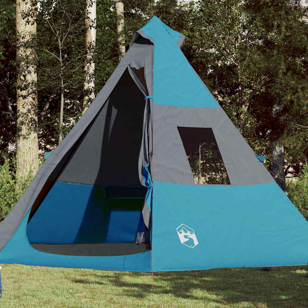 VidaXL Tipi-Zelt 7-Personen wasserdicht blau