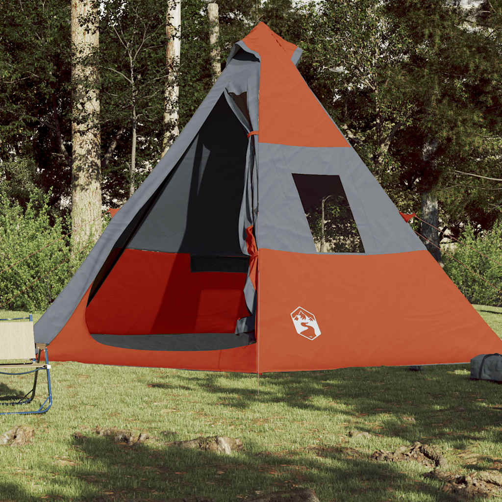VidaXL Tipi-Zelt 7-Personen wasserdicht orange