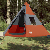 VidaXL Tipi-Zelt 7-Personen wasserdicht orange