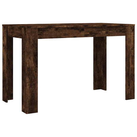 Vidaxl eettafel 120x60x76 cm bewerkt hout gerookt eikenkleurig