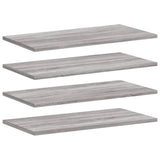 Vidaxl wandschappen 4 st 60x20x1,5 cm bewerkt hout grijs sonoma eiken