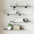 Vidaxl wandschappen 4 st 60x20x1,5 cm bewerkt hout grijs sonoma eiken