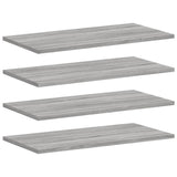 Vidaxl wandschappen 4 st 60x30x1,5 cm bewerkt hout grijs sonoma eiken