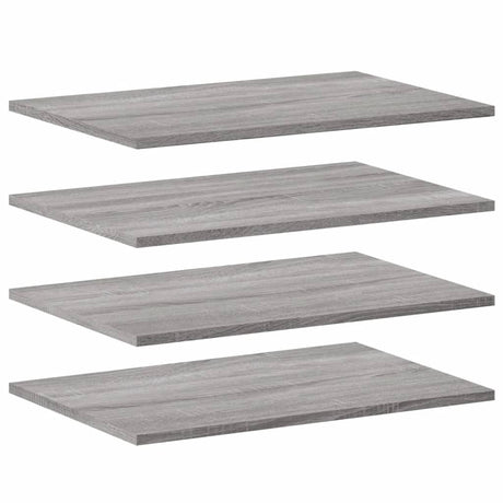 Vidaxl wandschappen 4 st 60x40x1,5 cm bewerkt hout grijs sonoma eiken