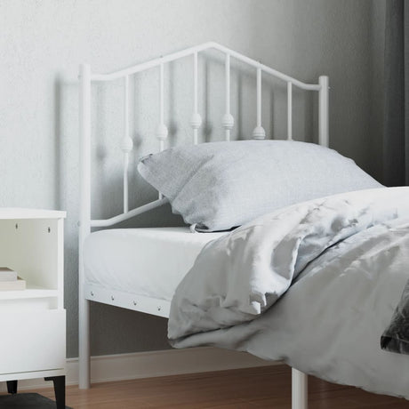 Vidaxl vervangend hoofdbord 80 cm metaal wit