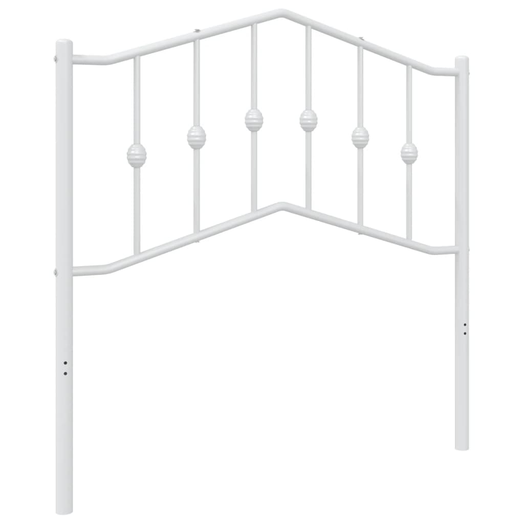 Vidaxl vervangend hoofdbord 90 cm metaal wit