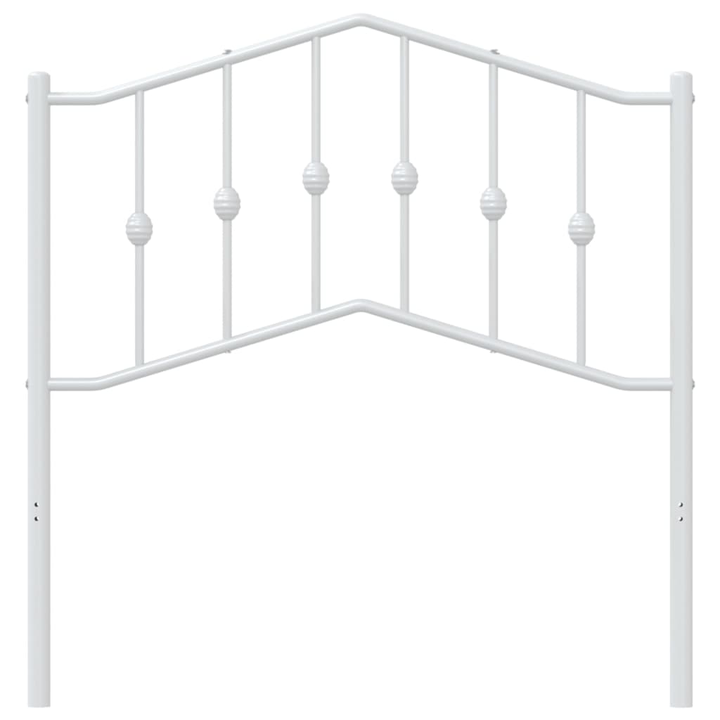Vidaxl vervangend hoofdbord 90 cm metaal wit