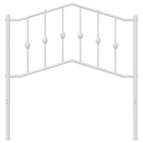Vidaxl vervangend hoofdbord 90 cm metaal wit