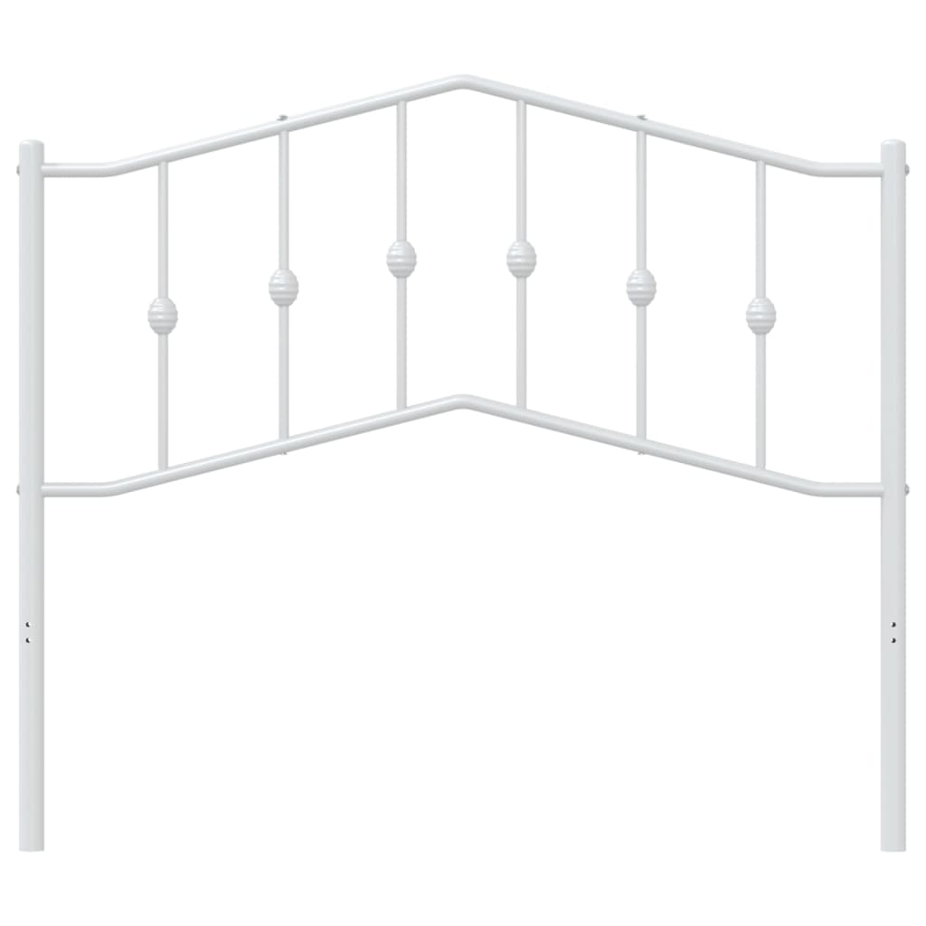 Vidaxl vervangend hoofdbord 107 cm metaal wit