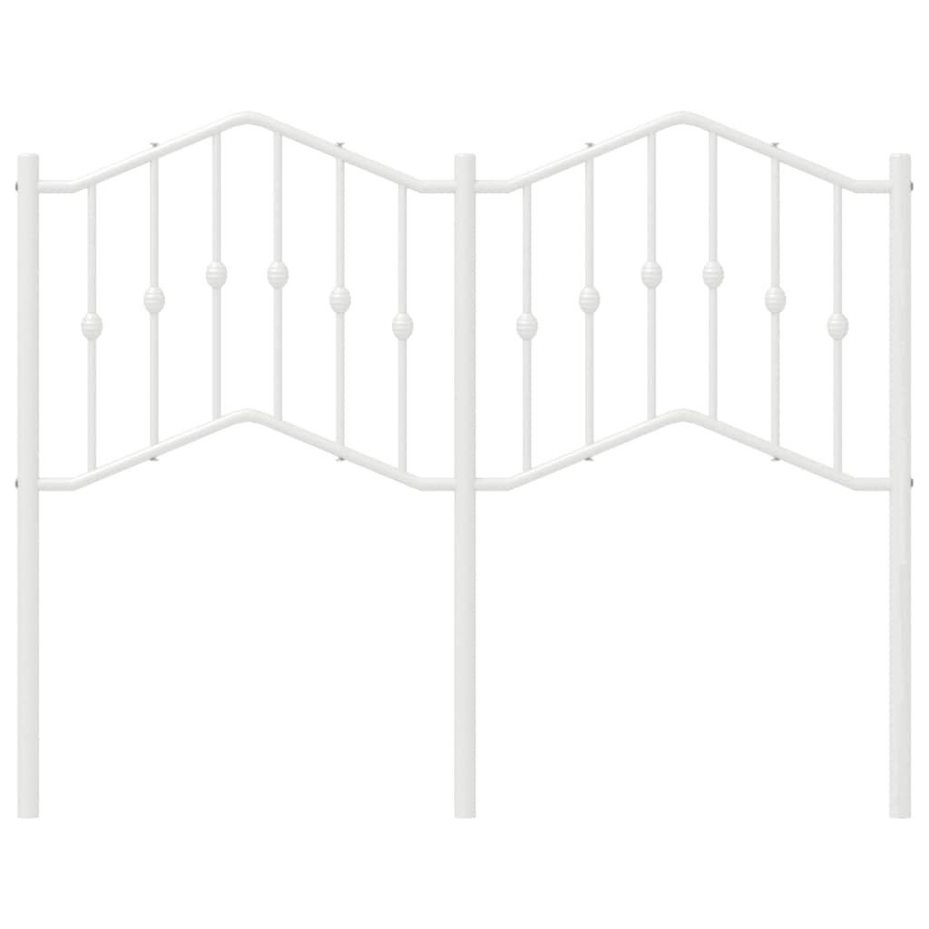 Vidaxl vervangend hoofdbord 120 cm metaal wit