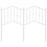 Vidaxl vervangend hoofdbord 120 cm metaal wit