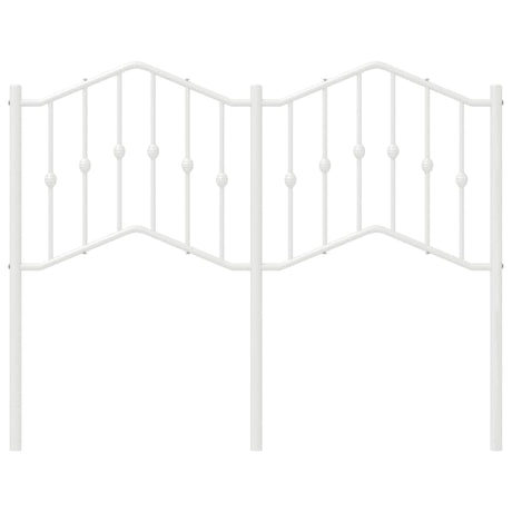 Vidaxl vervangend hoofdbord 120 cm metaal wit
