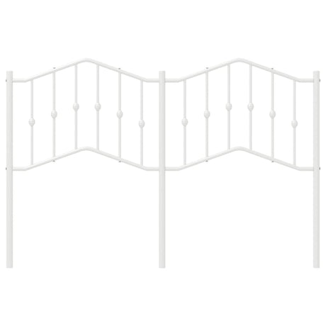 Vidaxl vervangend hoofdbord 140 cm metaal wit