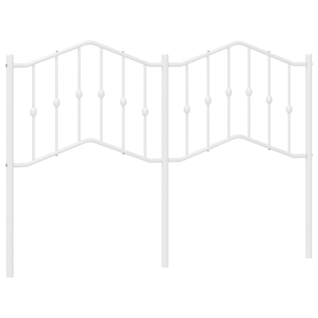 Vidaxl vervangend hoofdbord 150 cm metaal wit