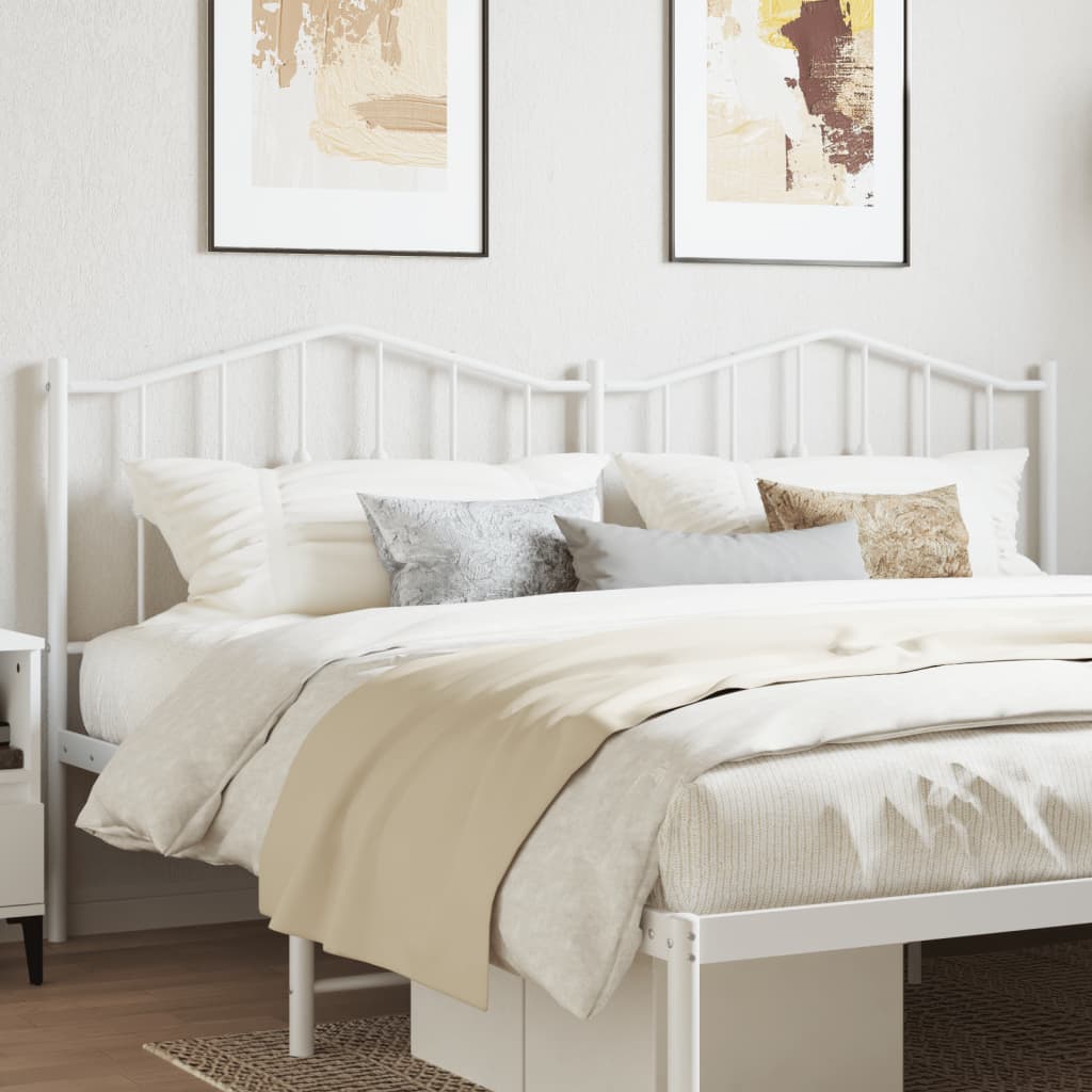 Vidaxl vervangend hoofdbord 160 cm metaal wit