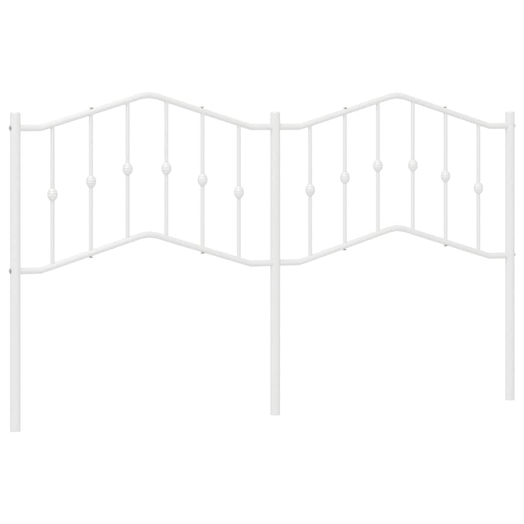 Vidaxl vervangend hoofdbord 180 cm metaal wit