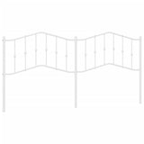 Vidaxl vervangend hoofdbord 200 cm metaal wit