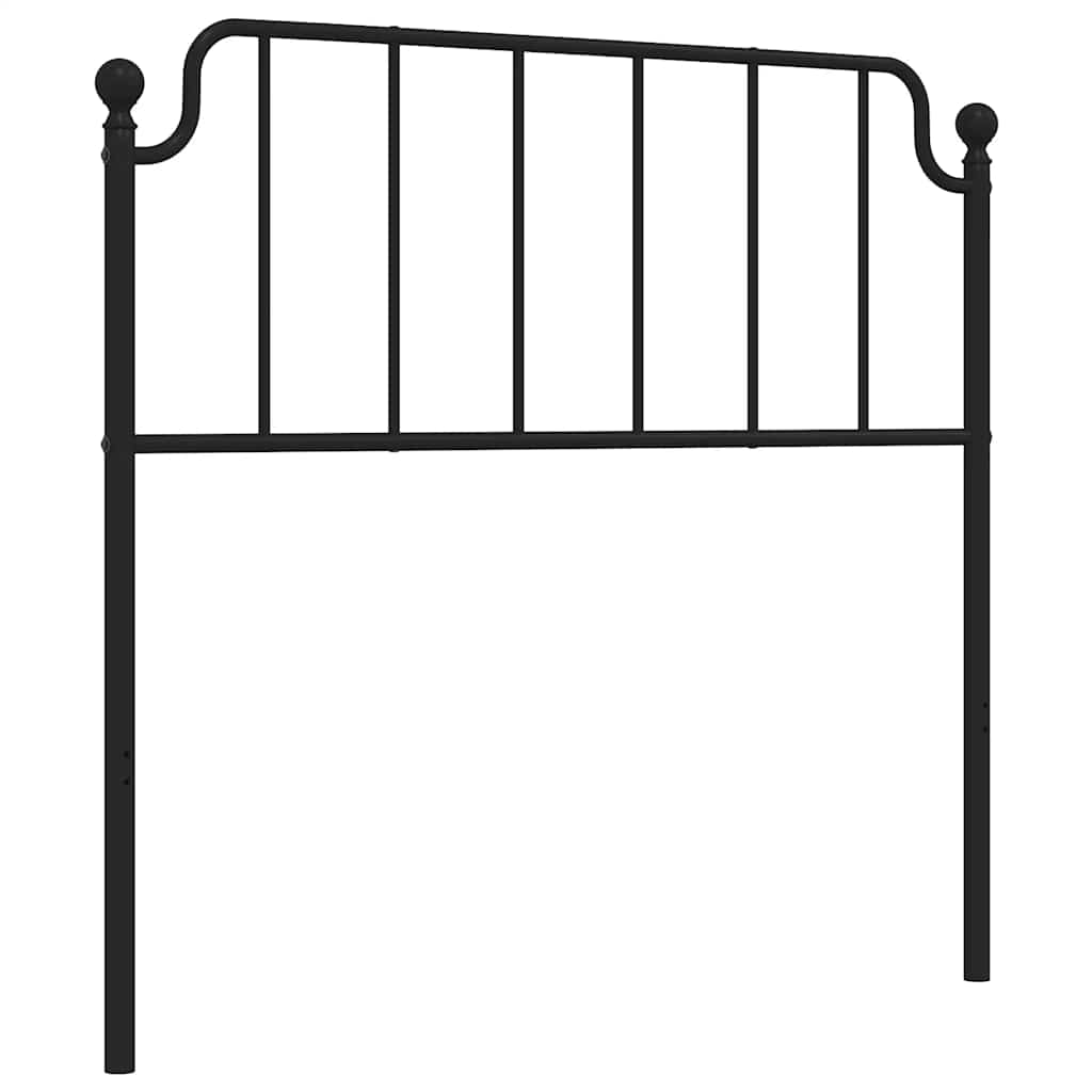 Vidaxl vervangend hoofdbord 100 cm metaal zwart