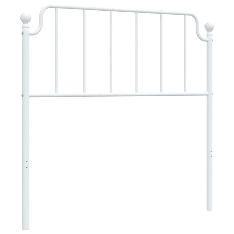 Vidaxl vervangend hoofdbord 100 cm metaal wit