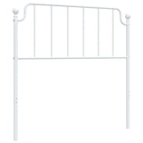 Vidaxl vervangend hoofdbord 100 cm metaal wit