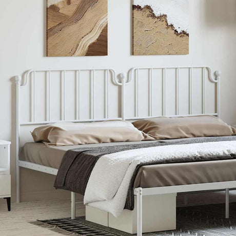 Vidaxl vervangend hoofdbord 180 cm metaal wit