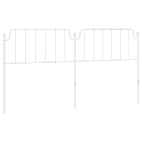 Vidaxl vervangend hoofdbord 193 cm metaal wit