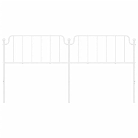 Vidaxl vervangend hoofdbord 200 cm metaal wit