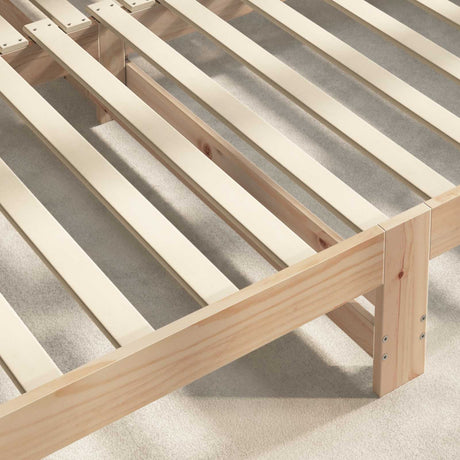 Vidaxl bedlat 32 st naturel 90 x 6 x 1,3 cm massief grenenhout