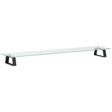 Vidaxx Monitorständer 100x20x8 cm gehärtetes Glas und Metall schwarz