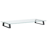 Vidaxxl Monitorständer 80x35x8 cm gehärtetes Glas und Metall schwarz
