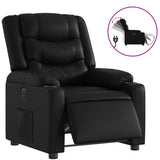 Vidaxl fauteuil elektrisch verstelbaar kunstleer zwart