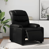 Vidaxl fauteuil elektrisch verstelbaar kunstleer zwart
