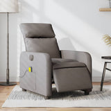Vidaxl massagestoel elektrisch verstelbaar stof taupe