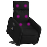 Vidaxl sta-op-massagestoel elektrisch verstelbaar stof zwart