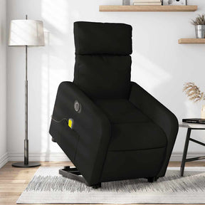 Vidaxl sta-op-massagestoel elektrisch verstelbaar stof zwart