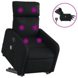 Vidaxl sta-op-massagestoel elektrisch kunstleer zwart