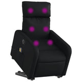 Vidaxl sta-op-massagestoel elektrisch kunstleer zwart