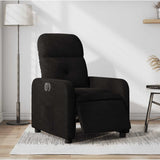 Vidaxl fauteuil verstelbaar elektrisch stof zwart